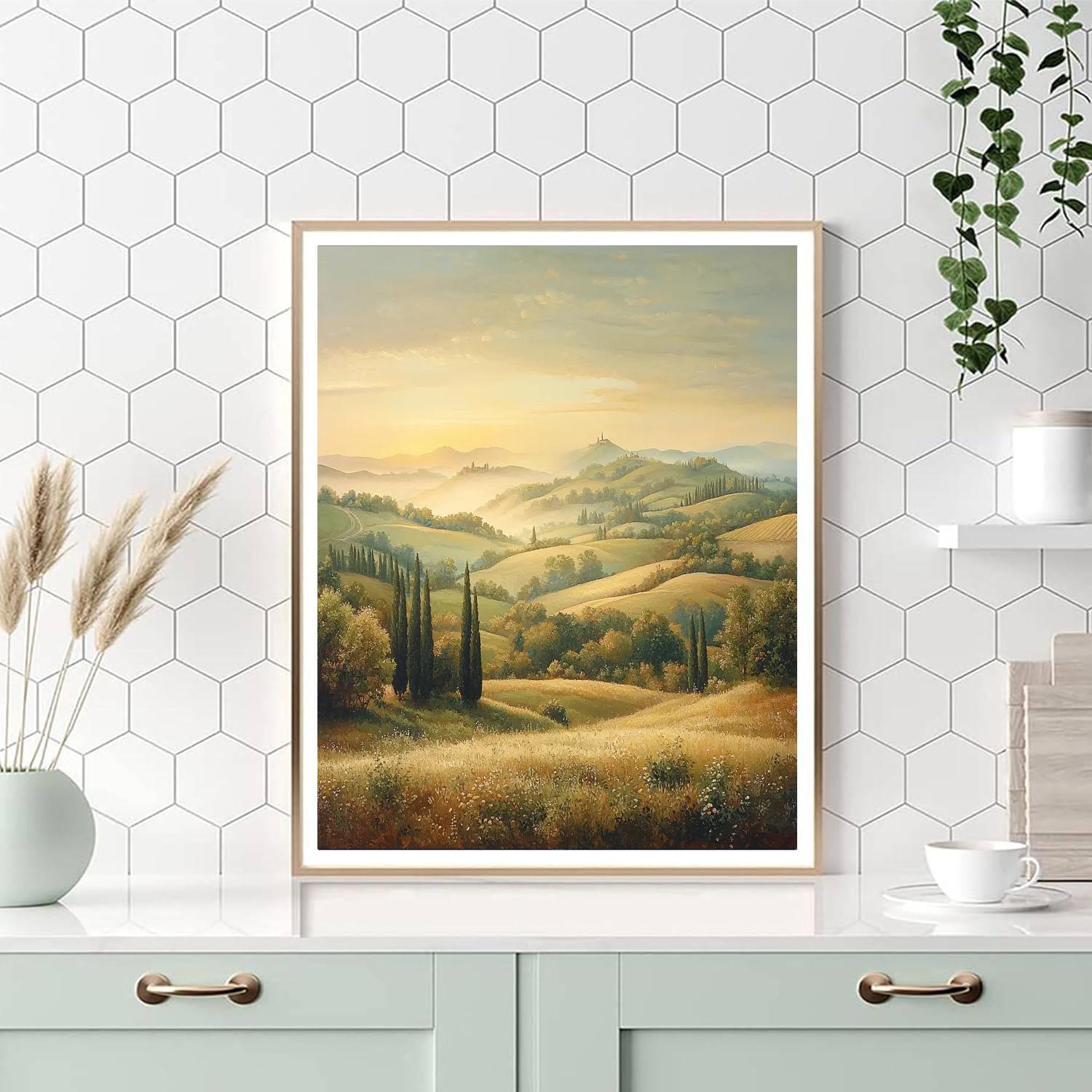 Leonardo Da Vinci Inspired Serenade Of The Morning Light  Painting Number Kit