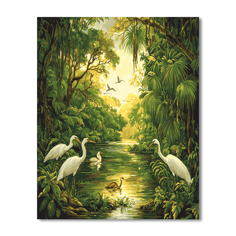 Audubon Inspired Dynamic Animal Kingdom  Painting By Numbers Kit