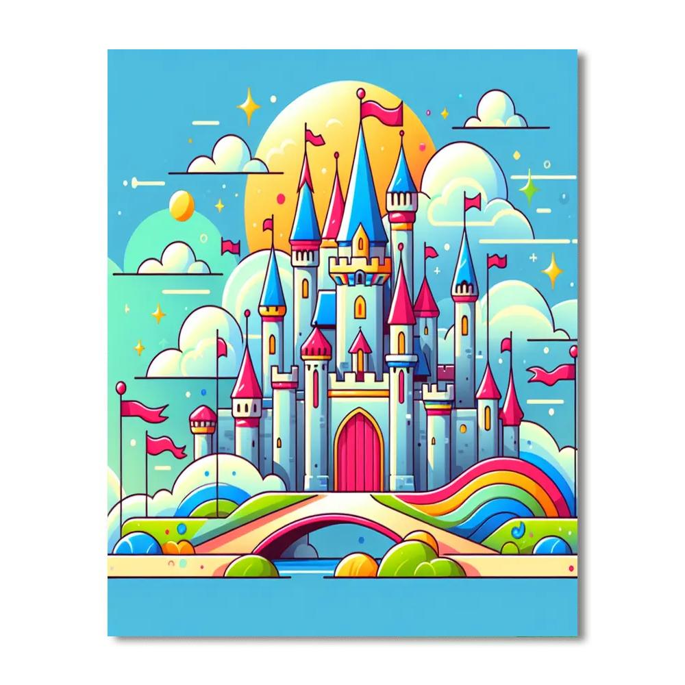 Mystic Castle Adventure Number Painting