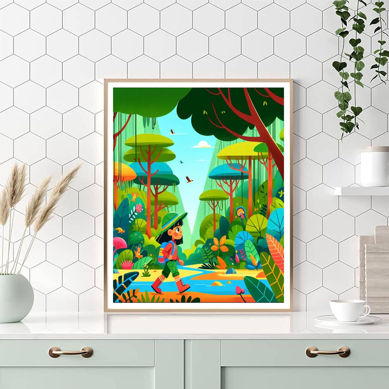 Explorer's Rainforest Expedition Numbered Painting Kits