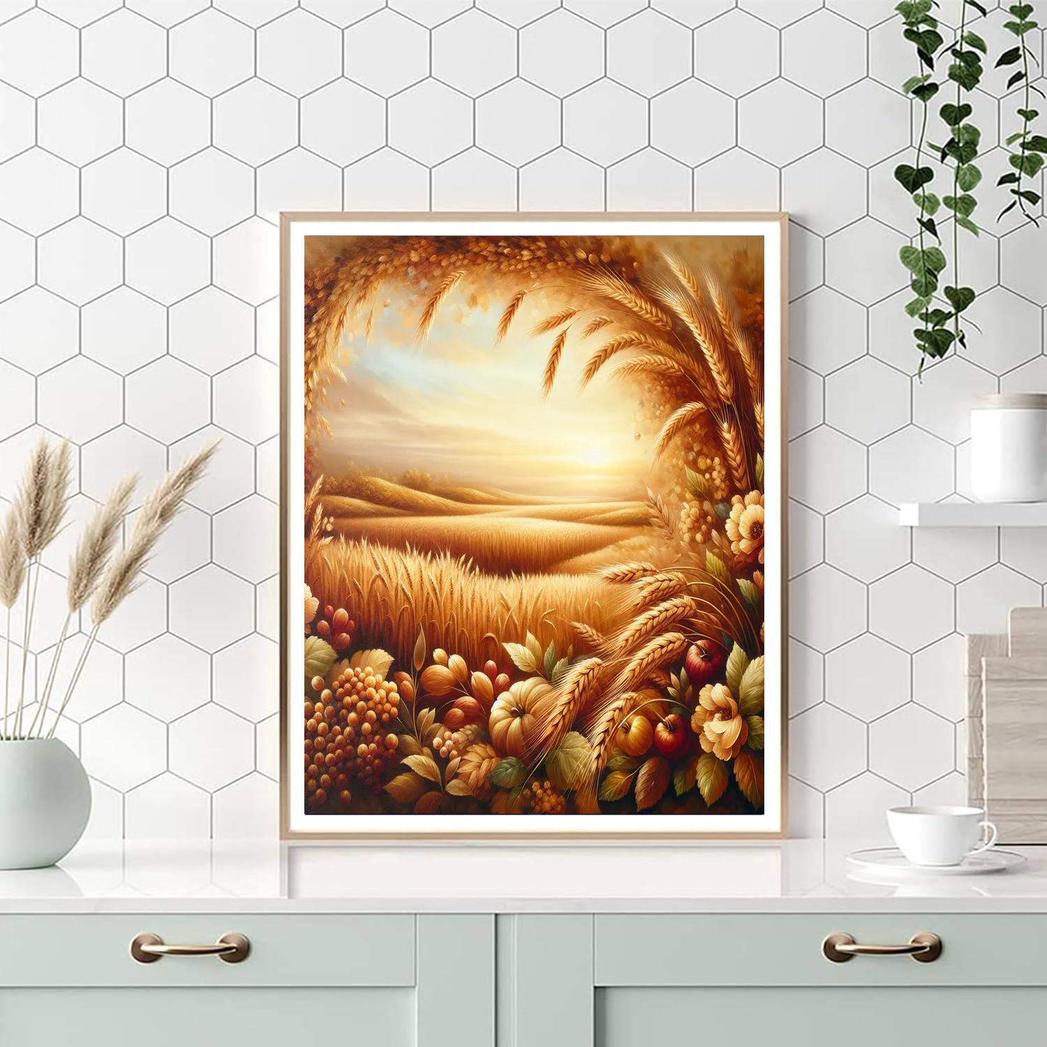 Golden Harvest Glory Paint By Numbers