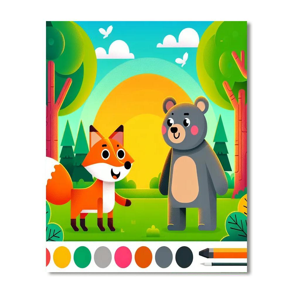 Forest Animal Adventure Paint By Number