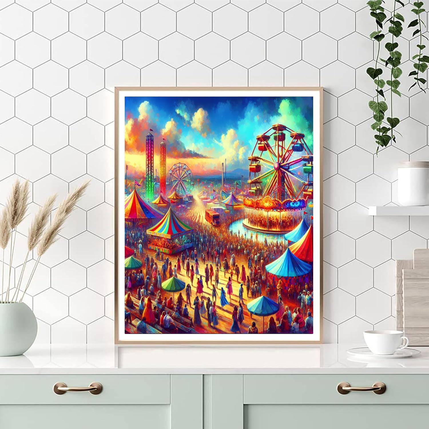 Delightful Carnival Celebration Paint By Numbers Kits