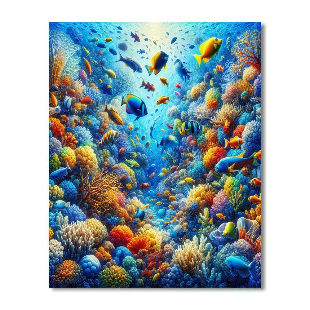 Joyful Underwater Paradise Paint By Number