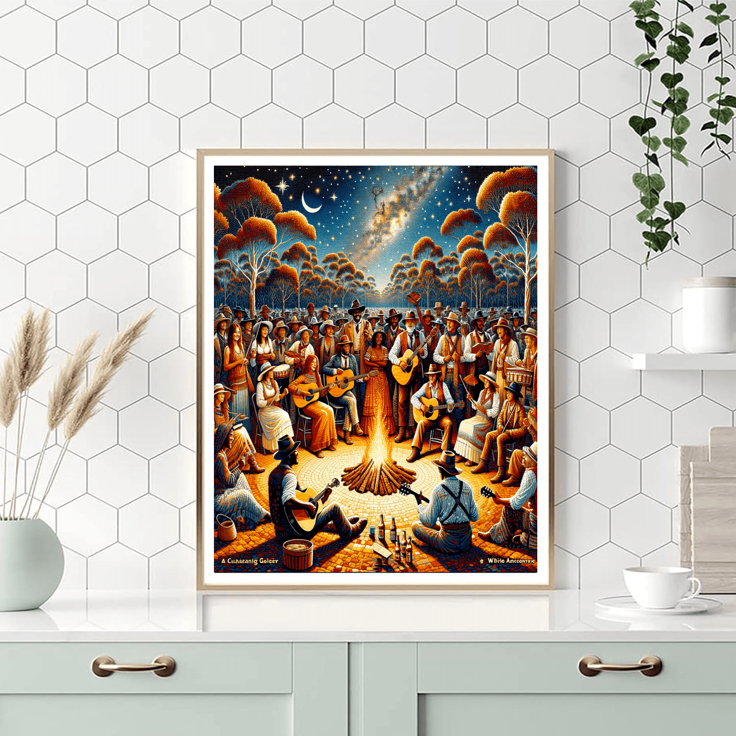 Waltzing Matilda Festival - Australia Number Painting