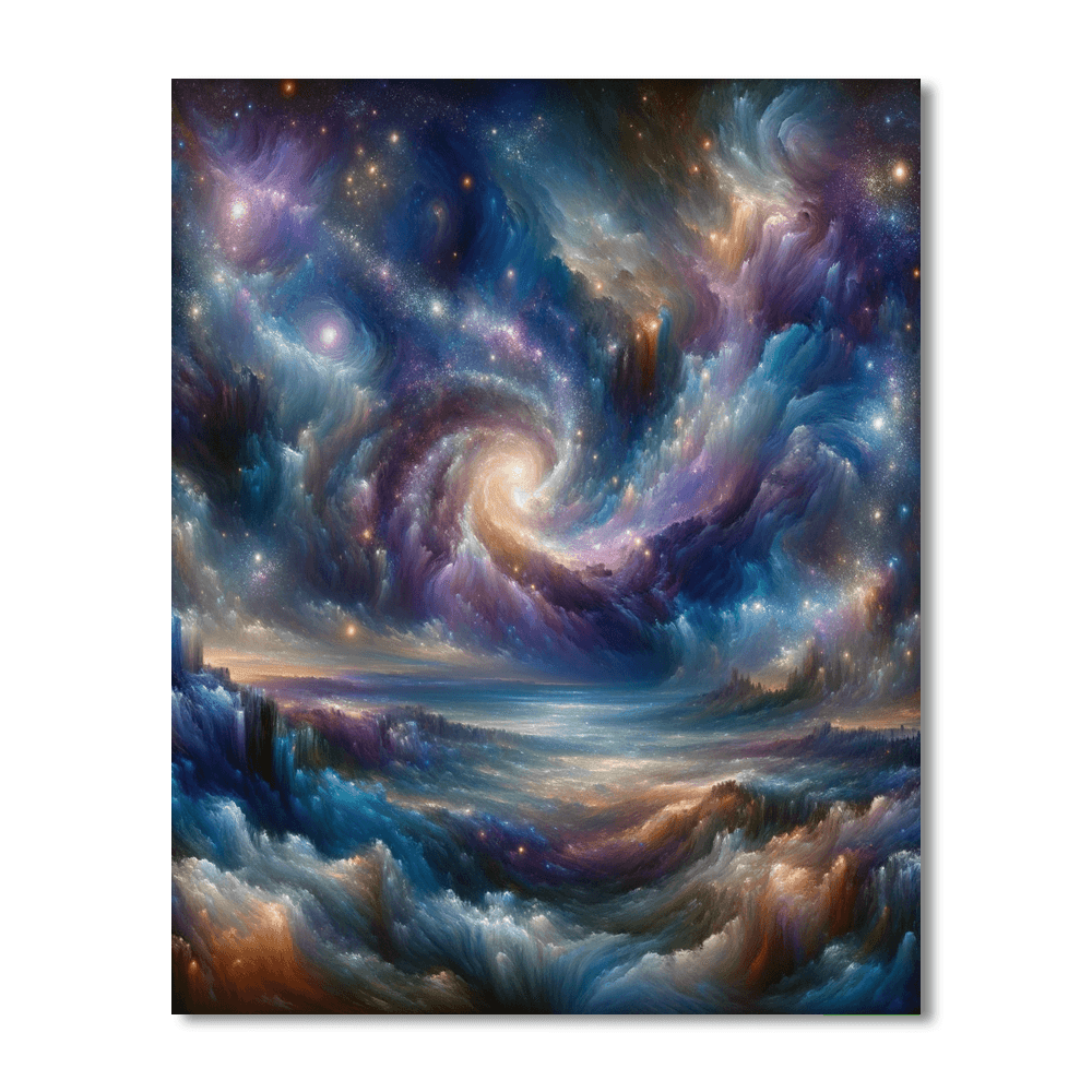 Galactic Horizon DIY Paint By Numbers