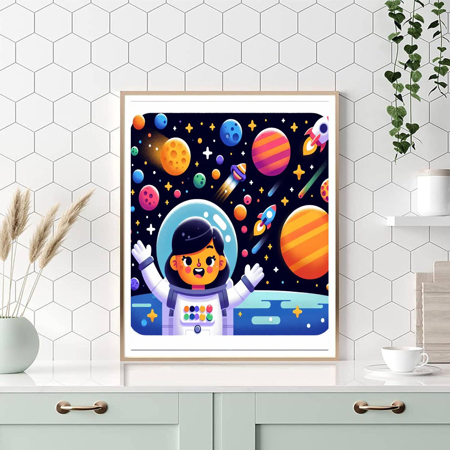 Super Fun Space Adventures Paint By Numbers Art