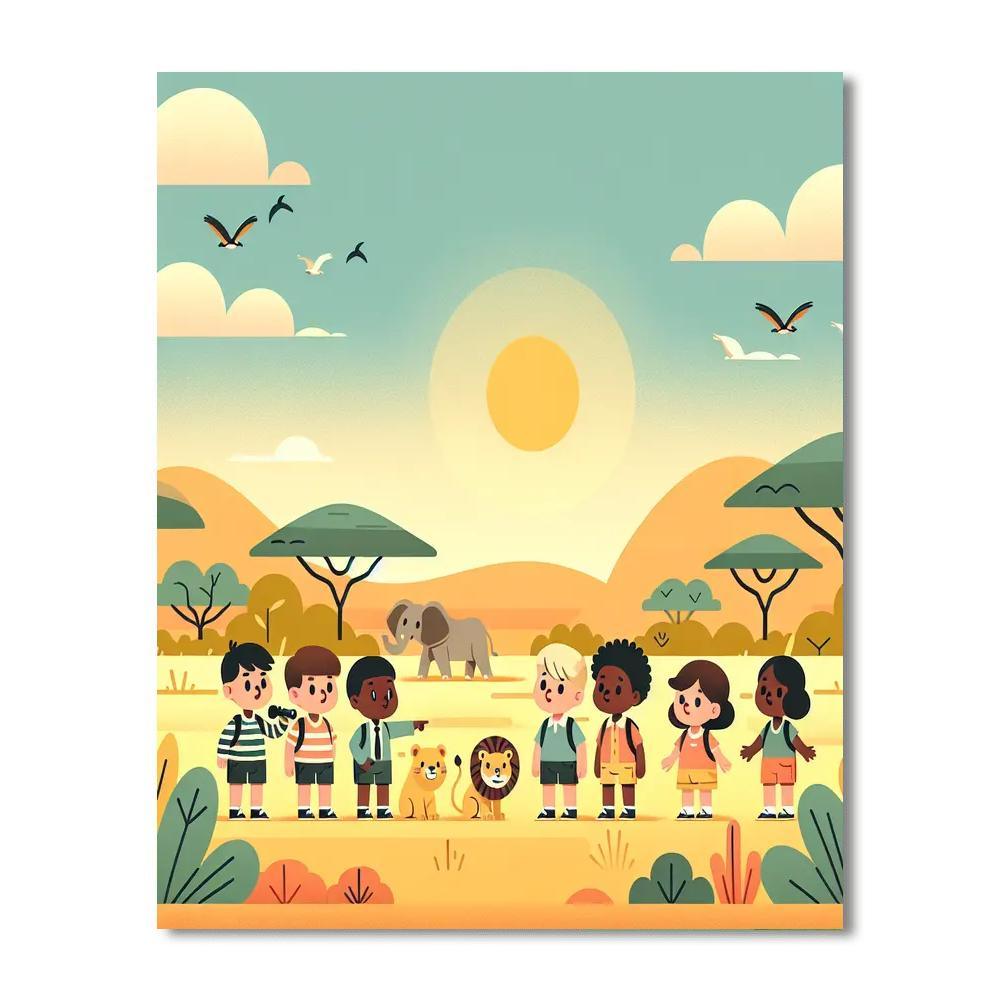 Safari Fun In The Savanna Paint By Number