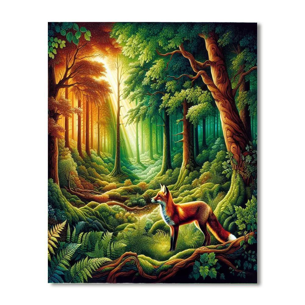 Fox Woodland Grace Paint By Number