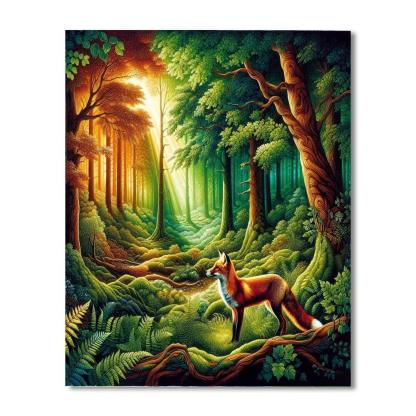 Fox Woodland Grace Paint By Number