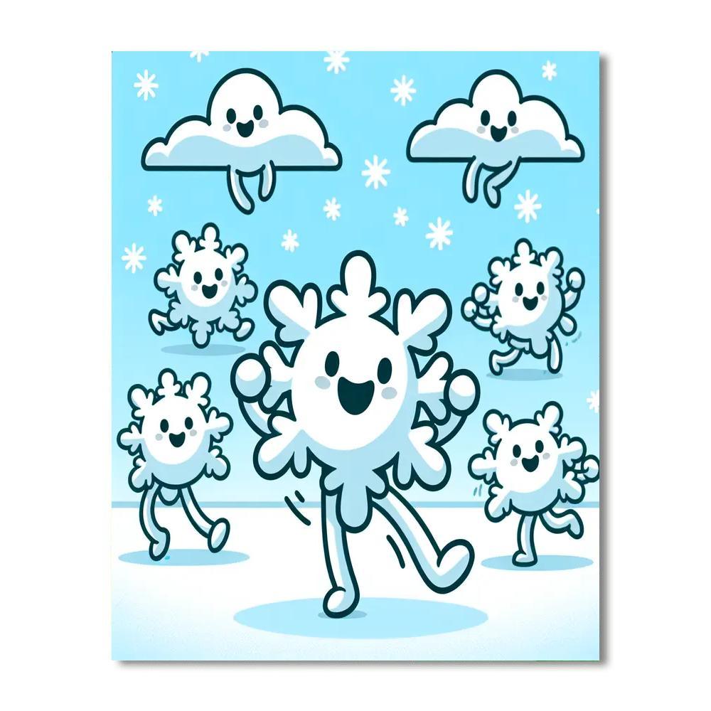 Merry Snowflakes Painting By Numbers Kit