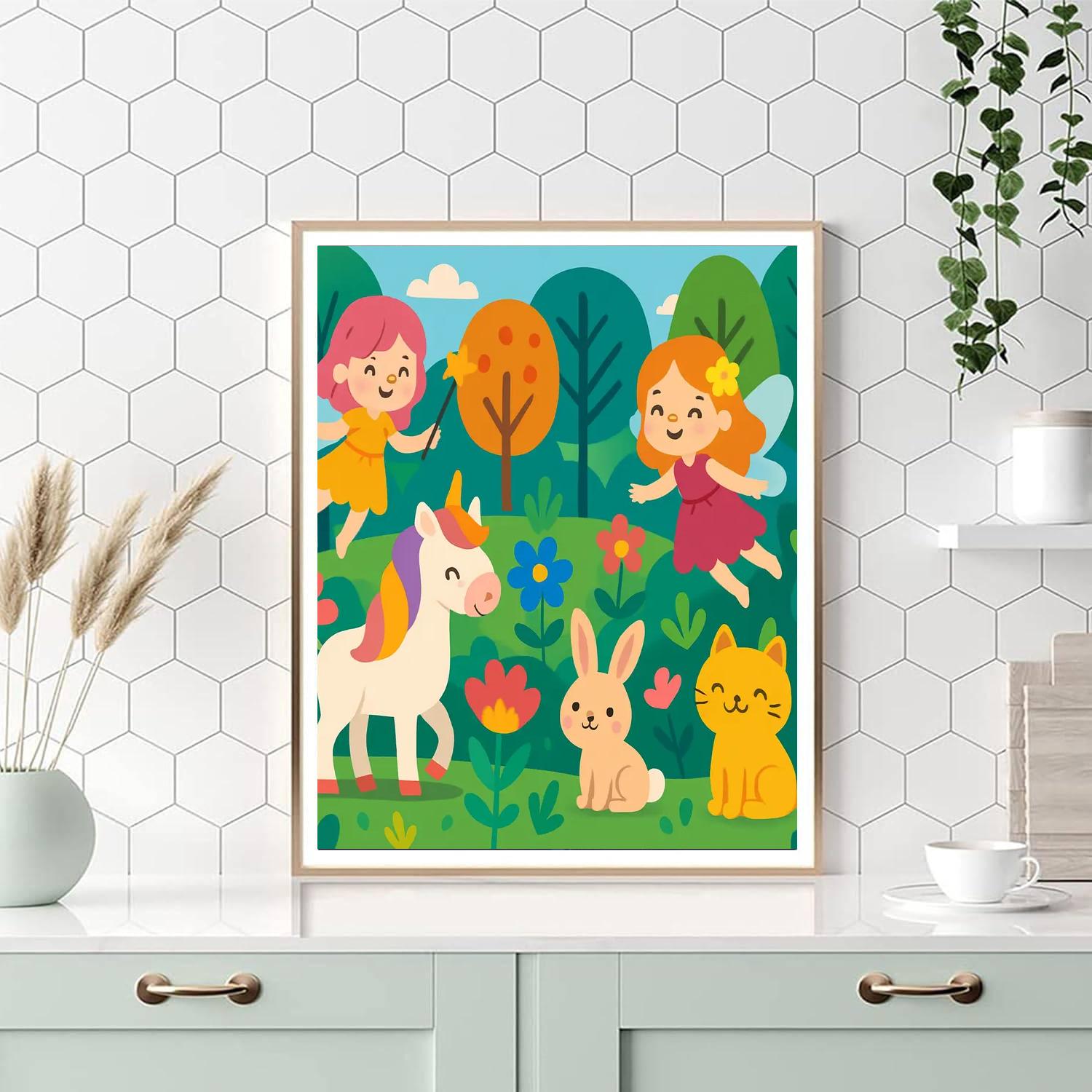 Exploring A Magical Forest DIY Paint By Numbers