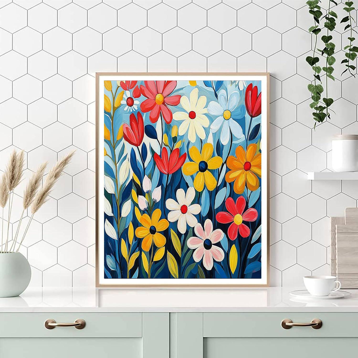 Henri Matisse Inspired Peaceful Bloom  DIY Paint By Numbers