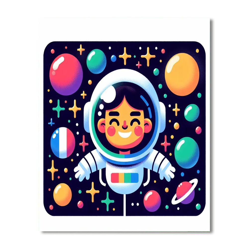 Space Explorer's Galactic Adventure Painting By Numbers Kit