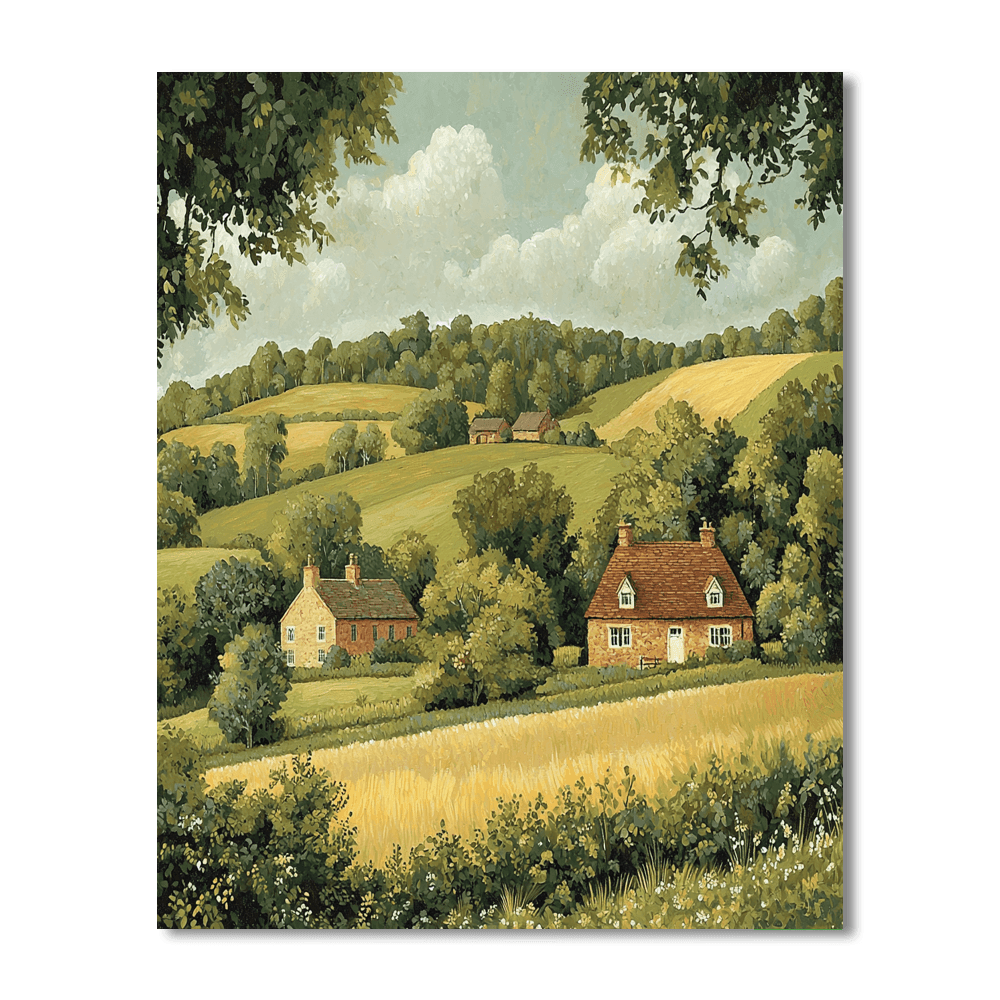 Thomas Gainsborough Inspired Pastoral Elegance  Paint By Numbers Kits