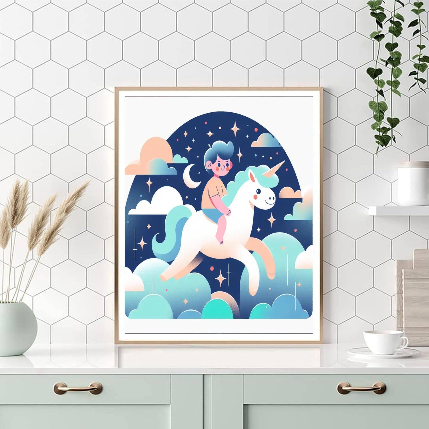 Mystical Moonlit Ride Paint By Color