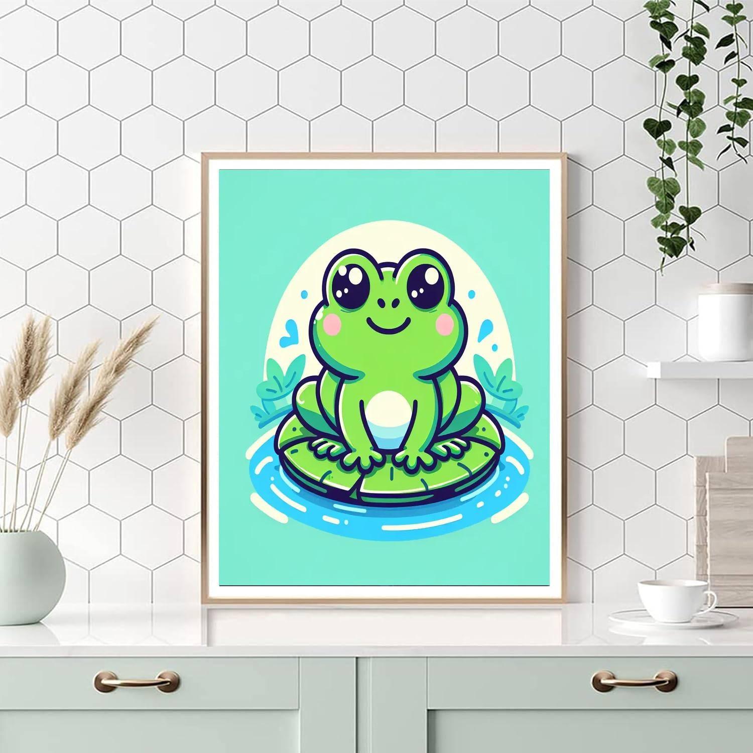 Froggy Pond DIY Paint By Numbers