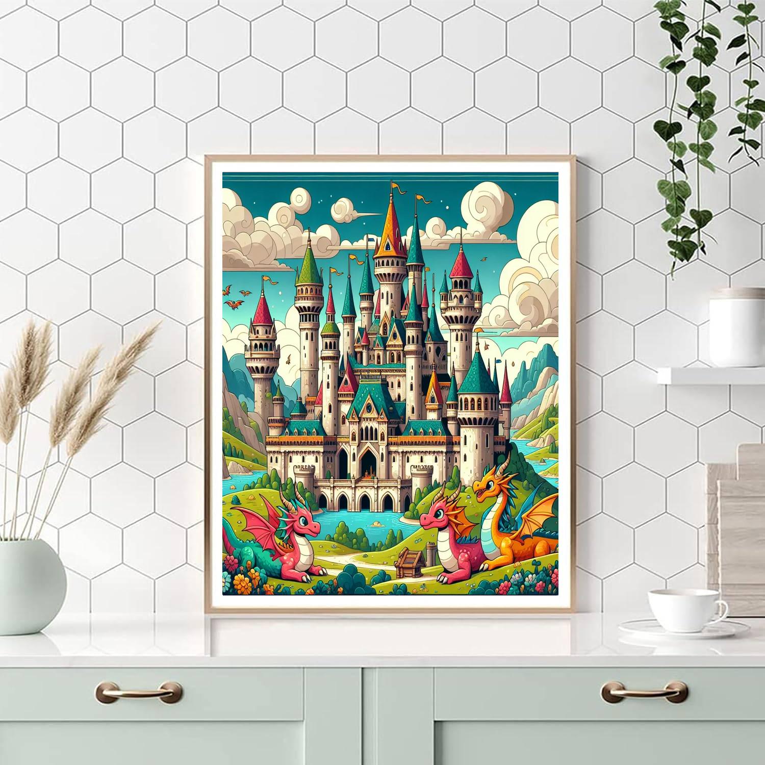 Castle Fantasy World DIY Paint By Numbers