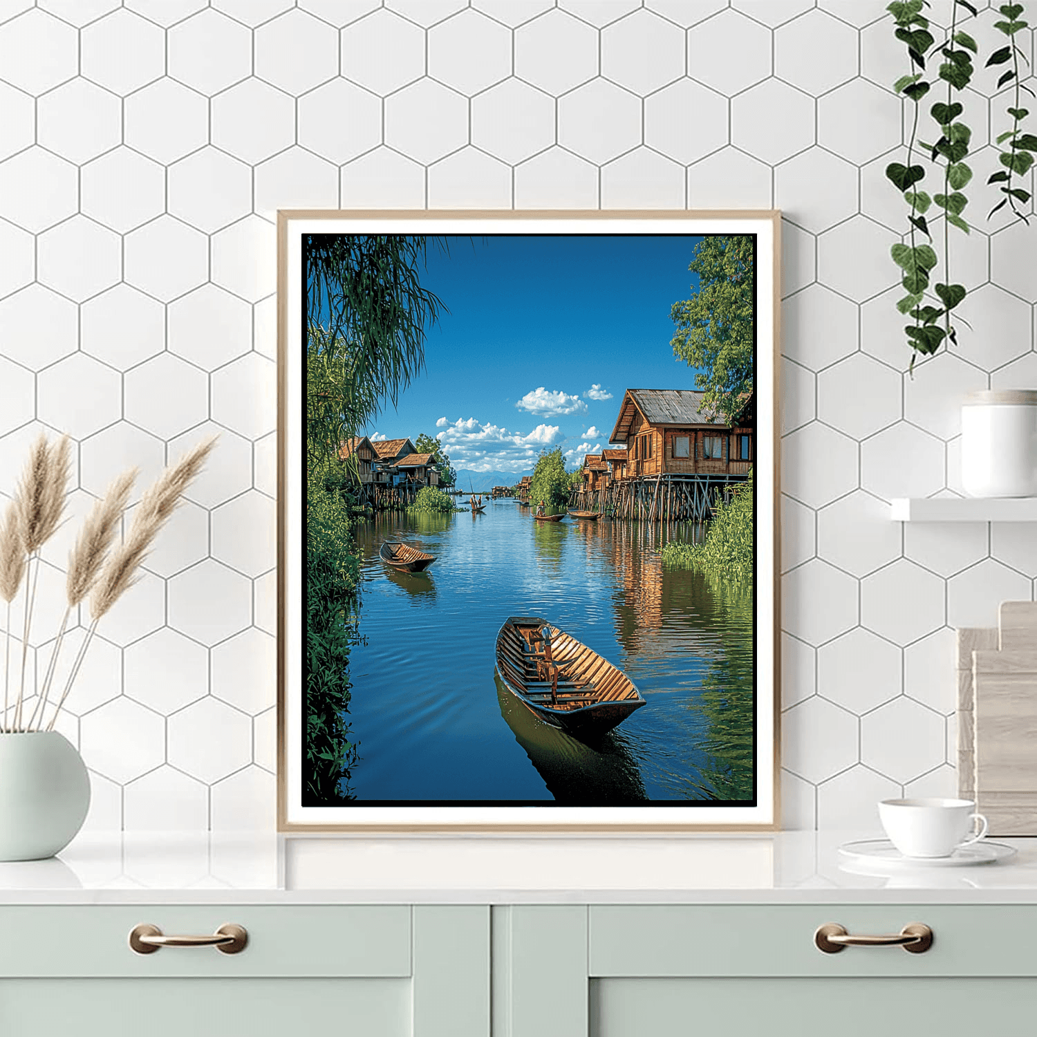 Inle Lake Numbered Painting Kits