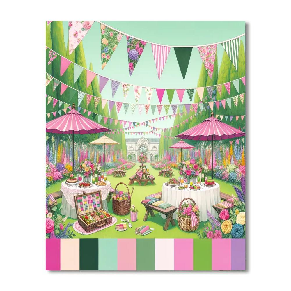 Garden Party Splendor Paint By Number