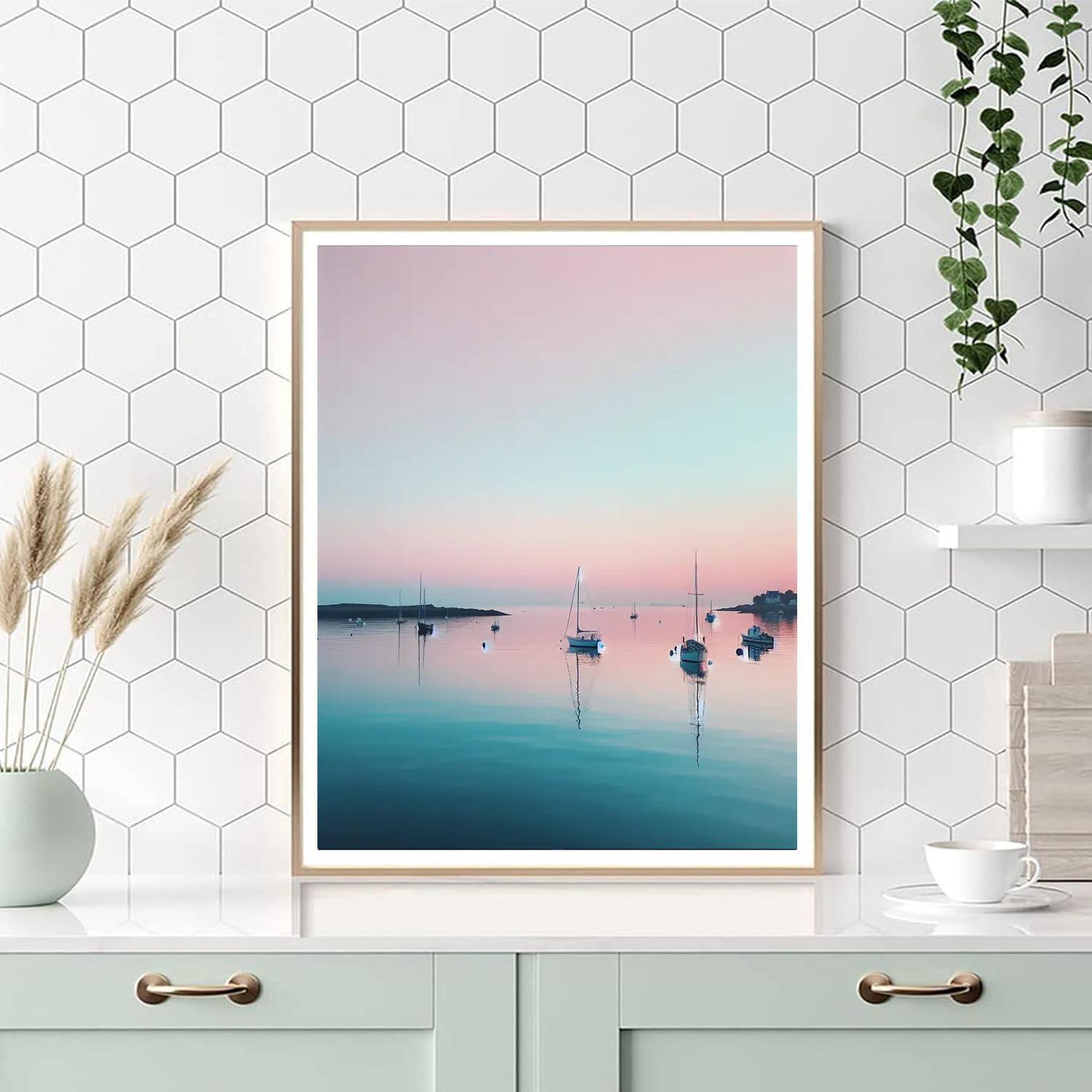 Pastel Harbor Views Paint By Numbers Kits