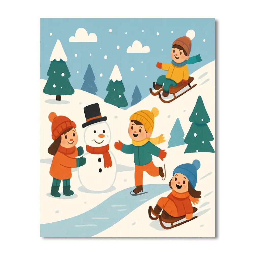 Magical Winterland Painting By Numbers Kit