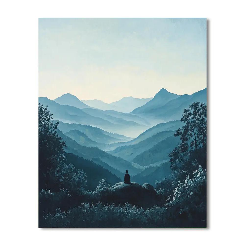 Caspar David Friedrich Inspired Solitude In Nature  Paint By Numbers