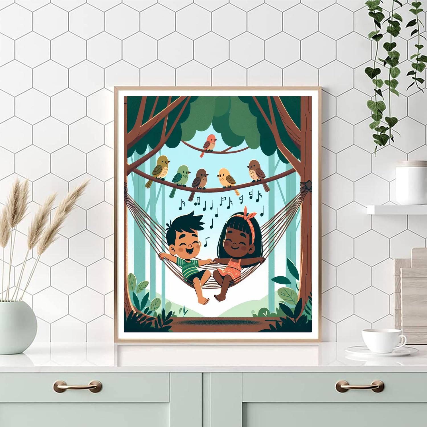 Chirping Canopy Retreat Numbered Painting Kits