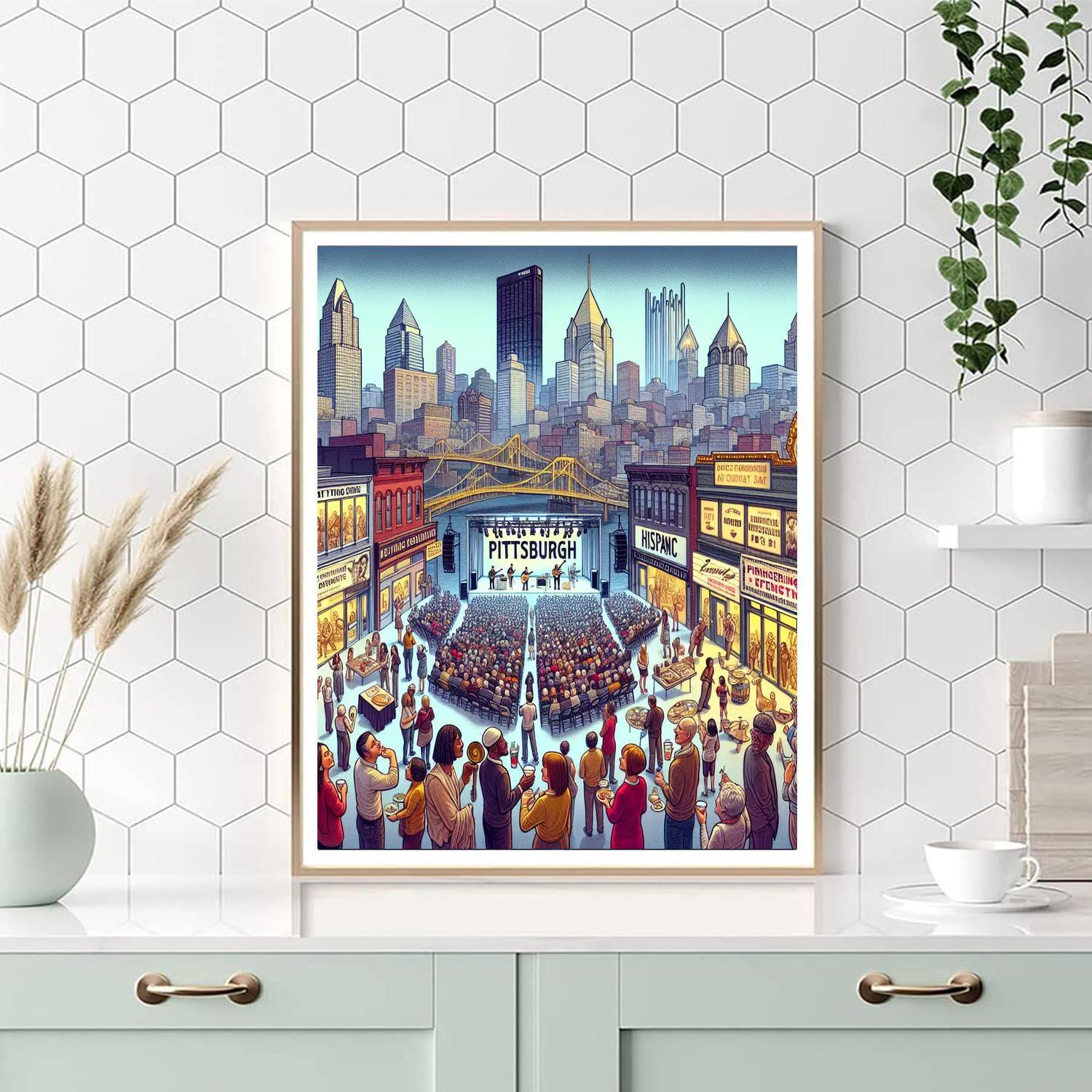 Pittsburgh International Festival Of Firsts - Usa Paint By Numbers Art