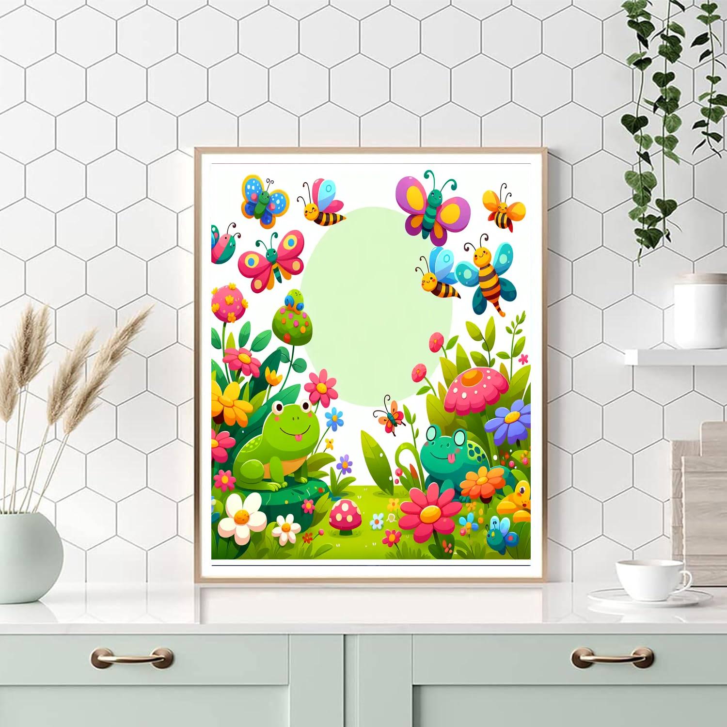 Gorgeous Garden Creatures Painting Number Kit