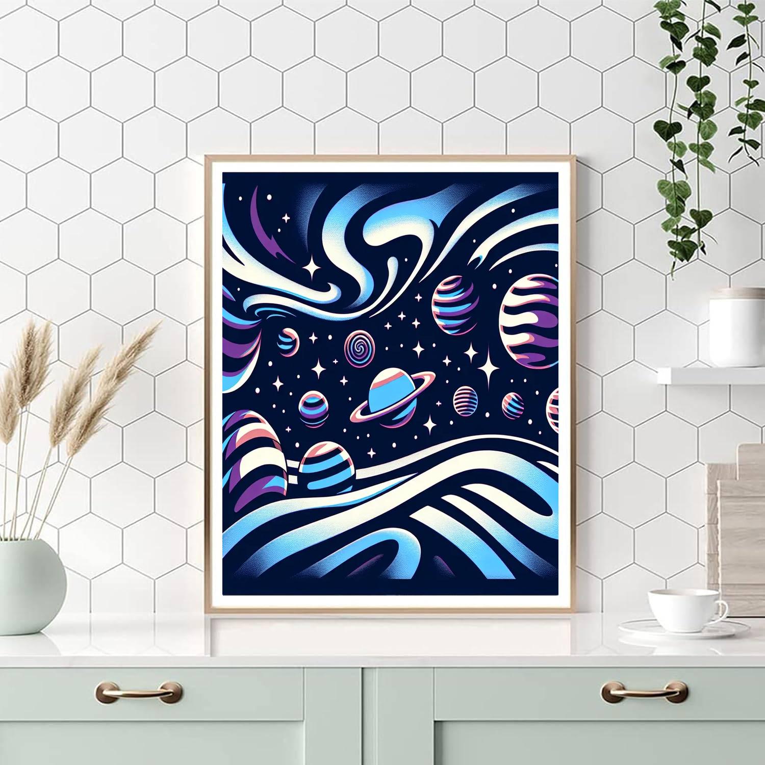 Interstellar Illusions Paint By Numbers Art