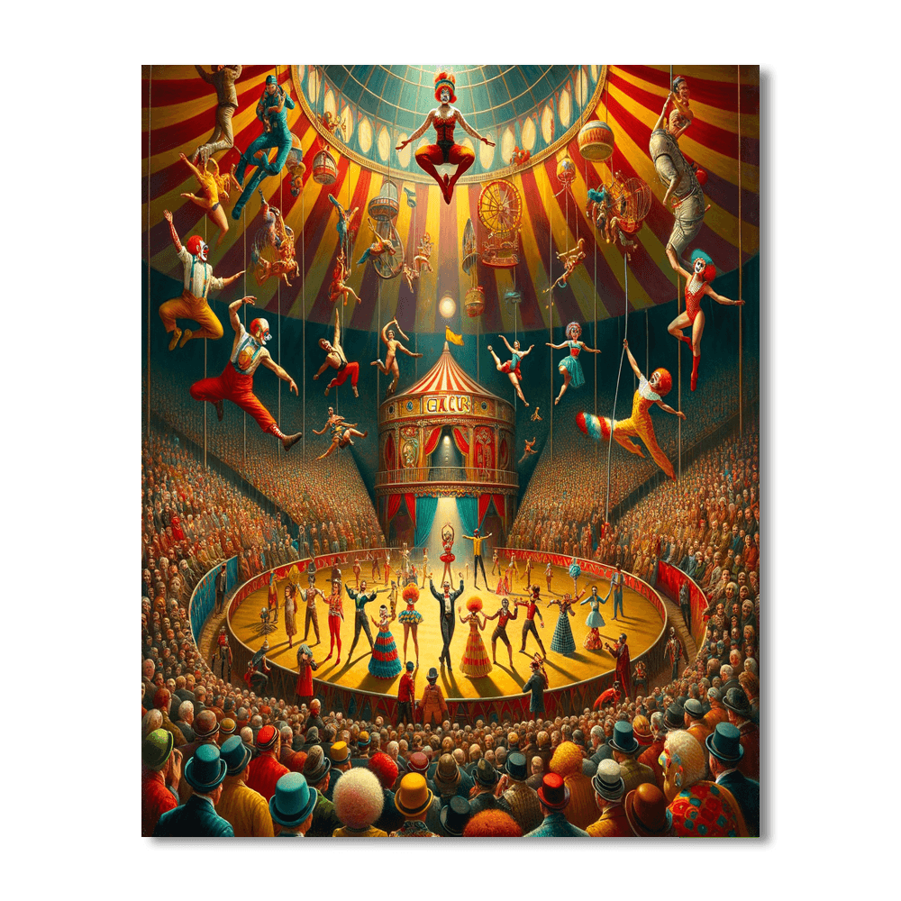 The International Circus Festival Painting By Numbers Kit
