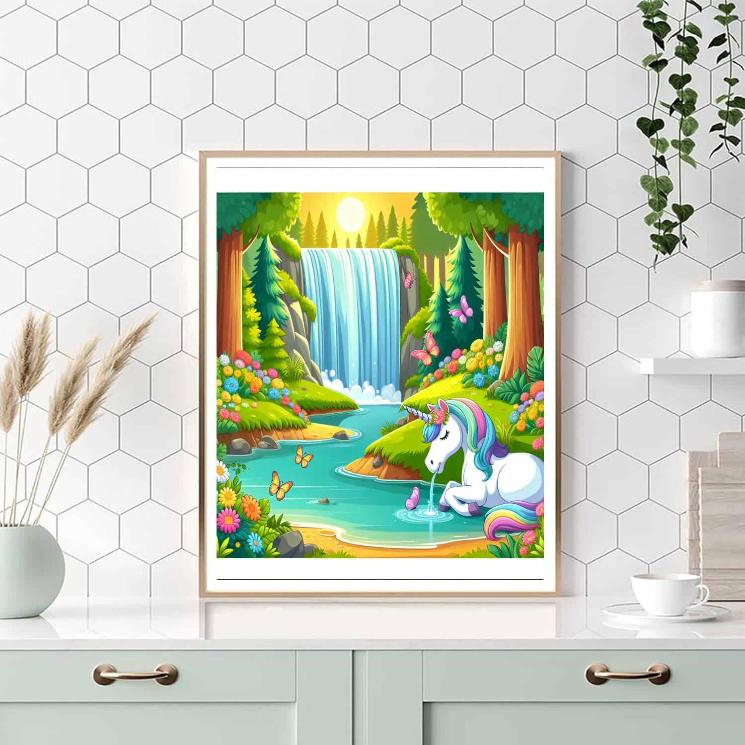 Magical Waterfall Paint By Numbers Art