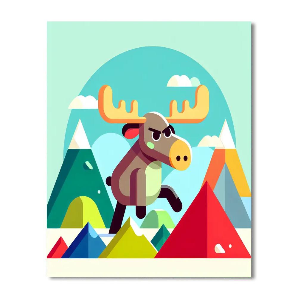 Moose Mountain Adventure Paint By Numbers