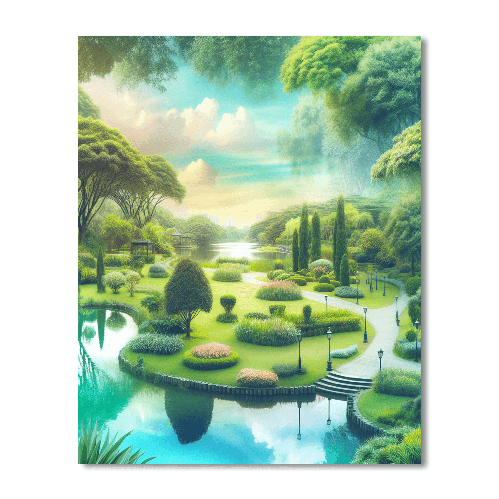 Park Tranquility Painting Number Kit