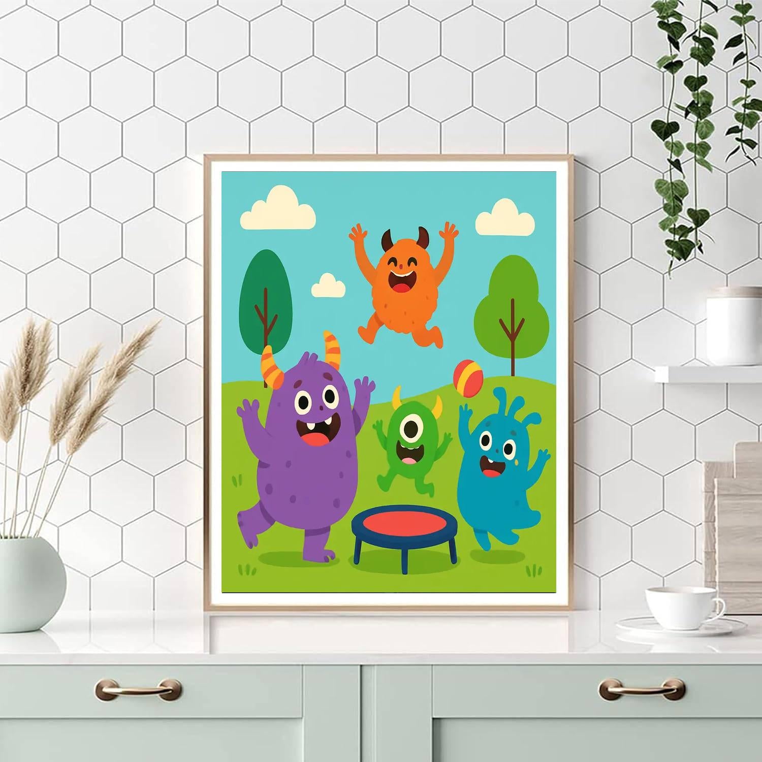 Creative Monster Friends Paint By Numbers Kits
