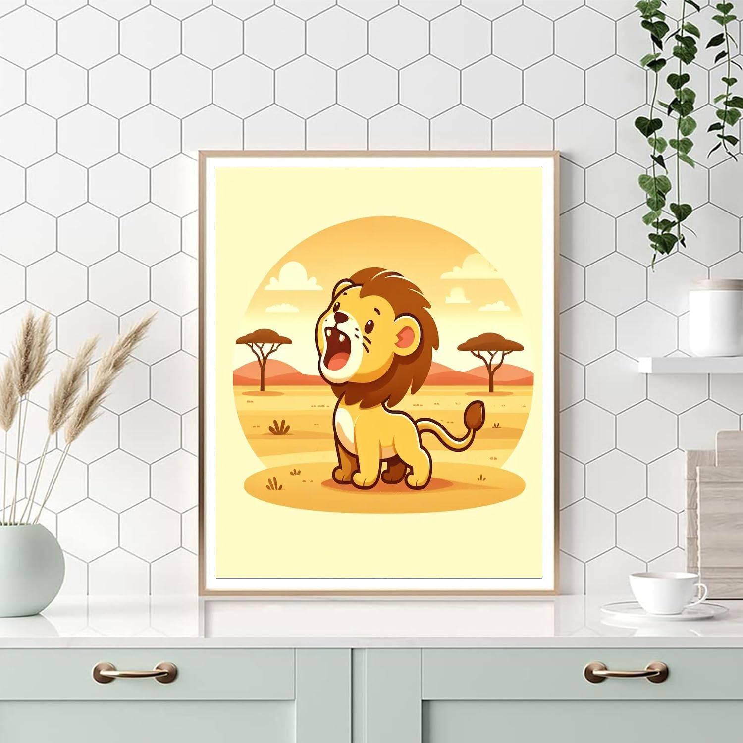 Little Lion's Roar Paint By Number