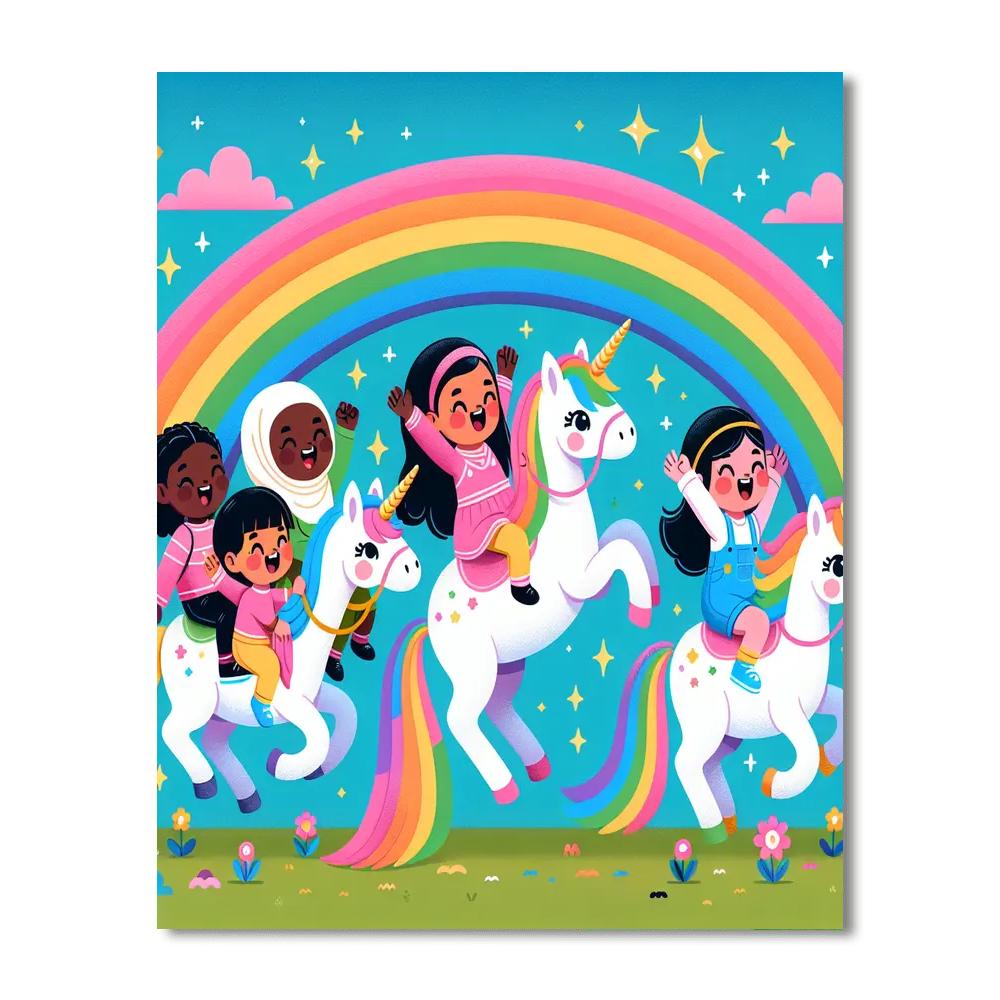 Magic Unicorn Adventures Painting Number Kit