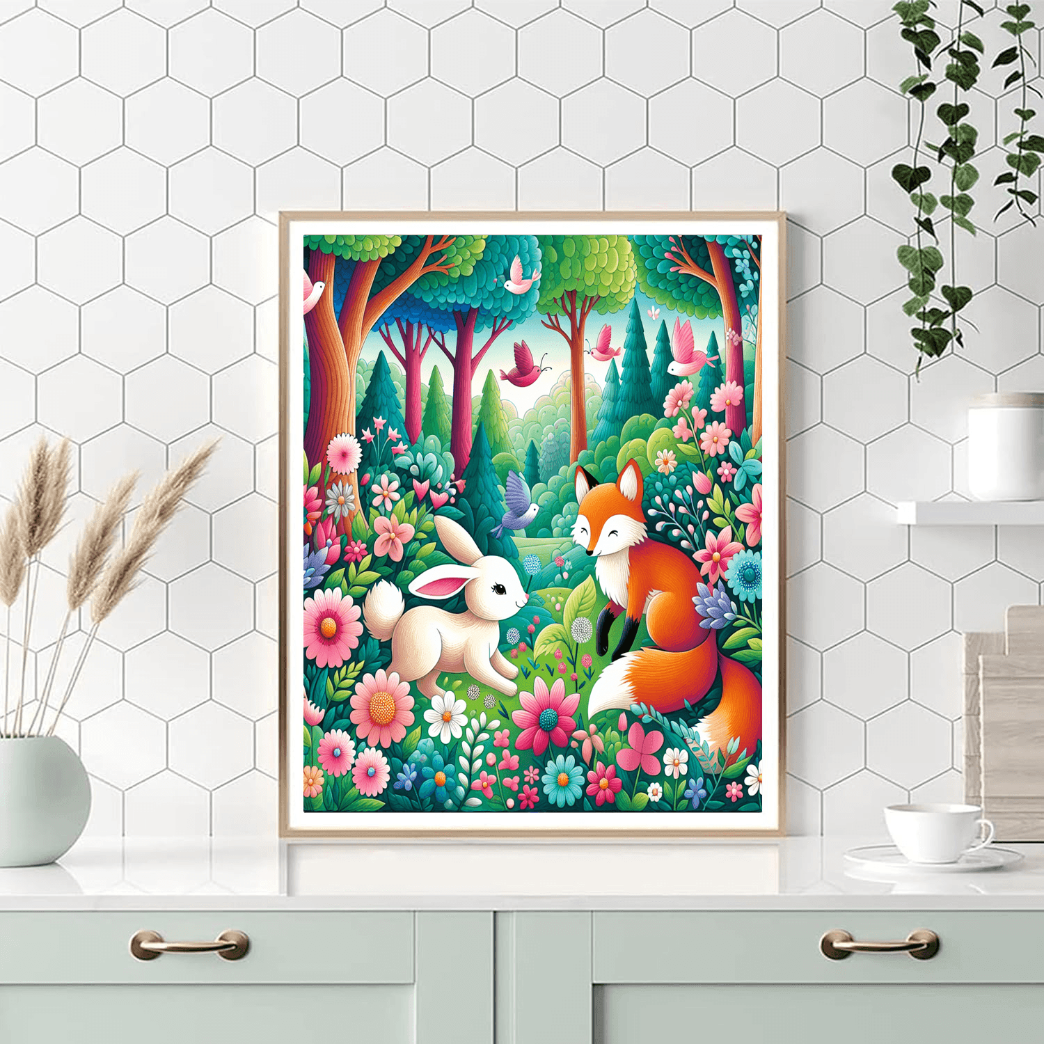 Frolicsome Forest Creatures DIY Paint By Numbers