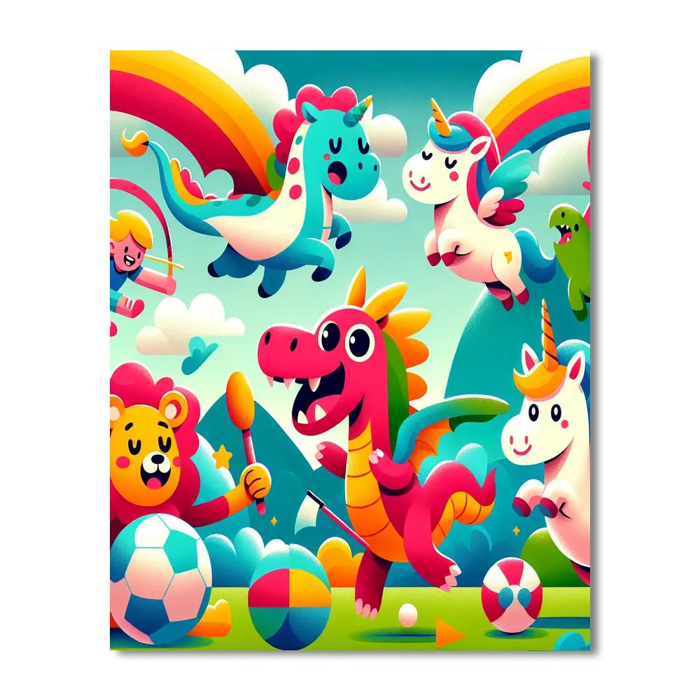 Fantasy Sports Festival Numbered Painting Kits