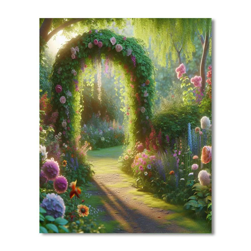 Mystical Garden Archway Numbered Painting Kits