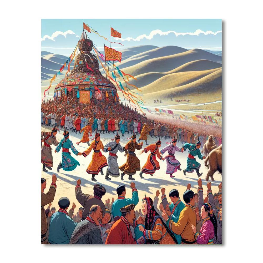 Ovoo Festival Paint By Numbers Art