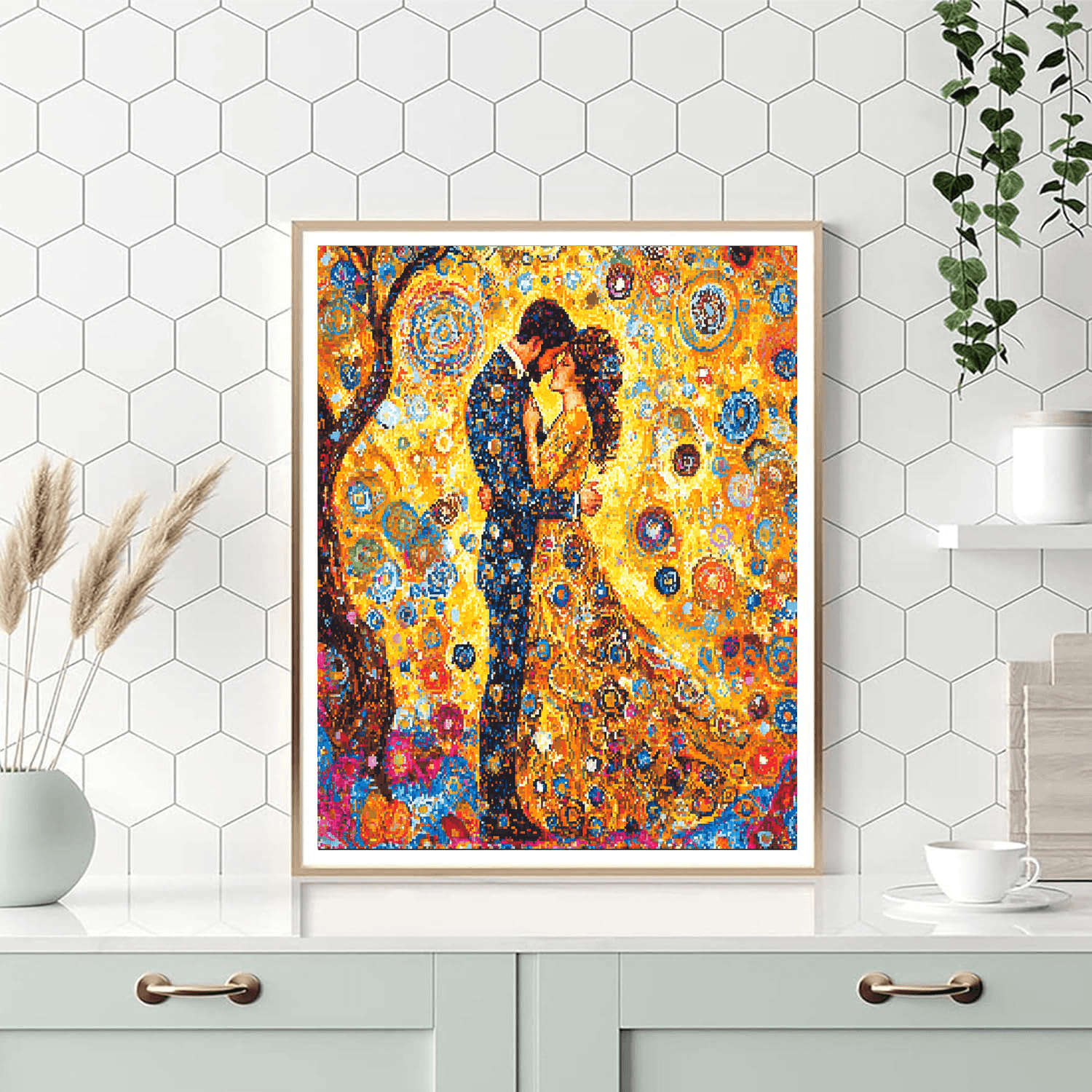 Gustav Klimt Inspired Time Travelers  Numbered Painting Kits