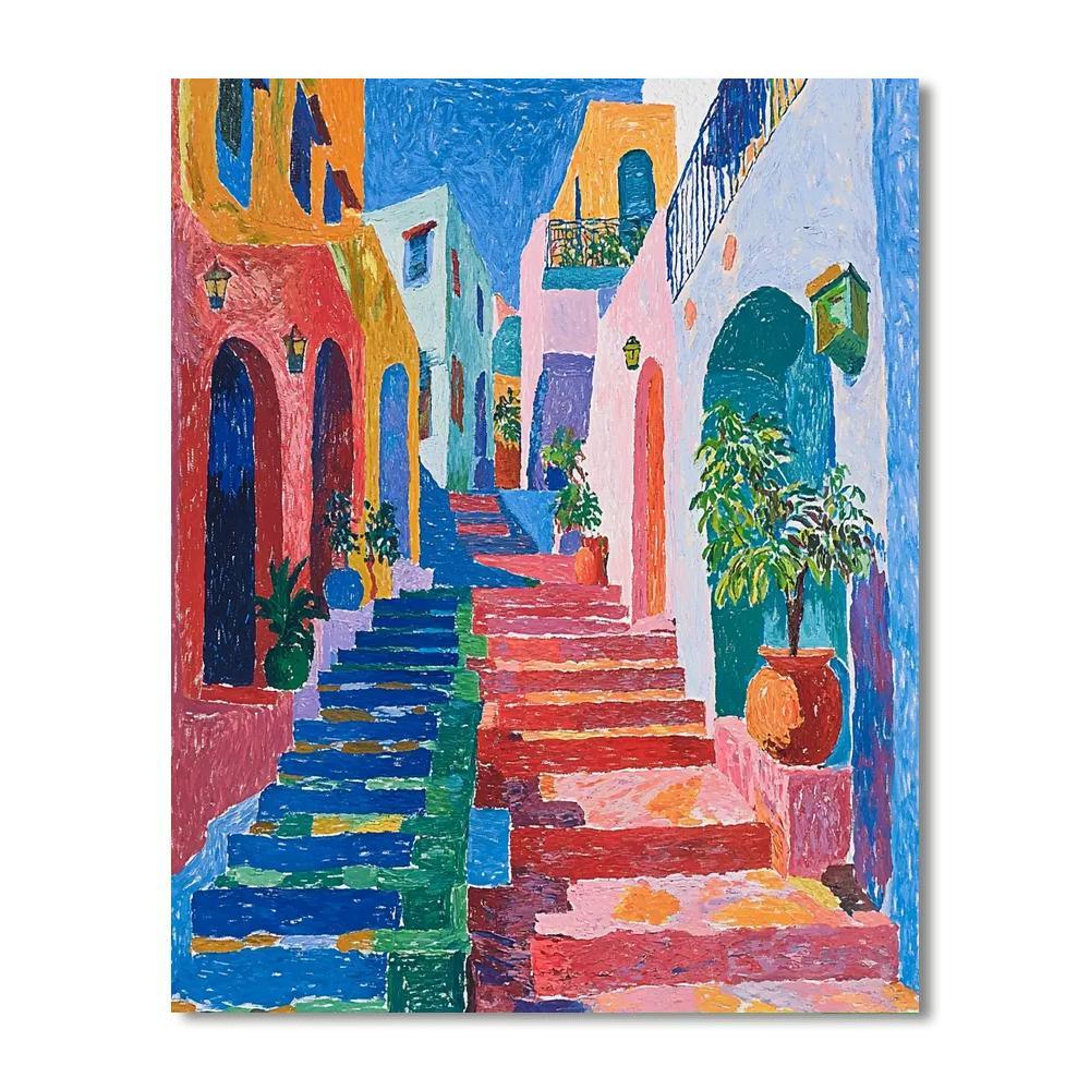 Henri Matisse Inspired Festive Urban Bazaar  Paint By Numbers Kits