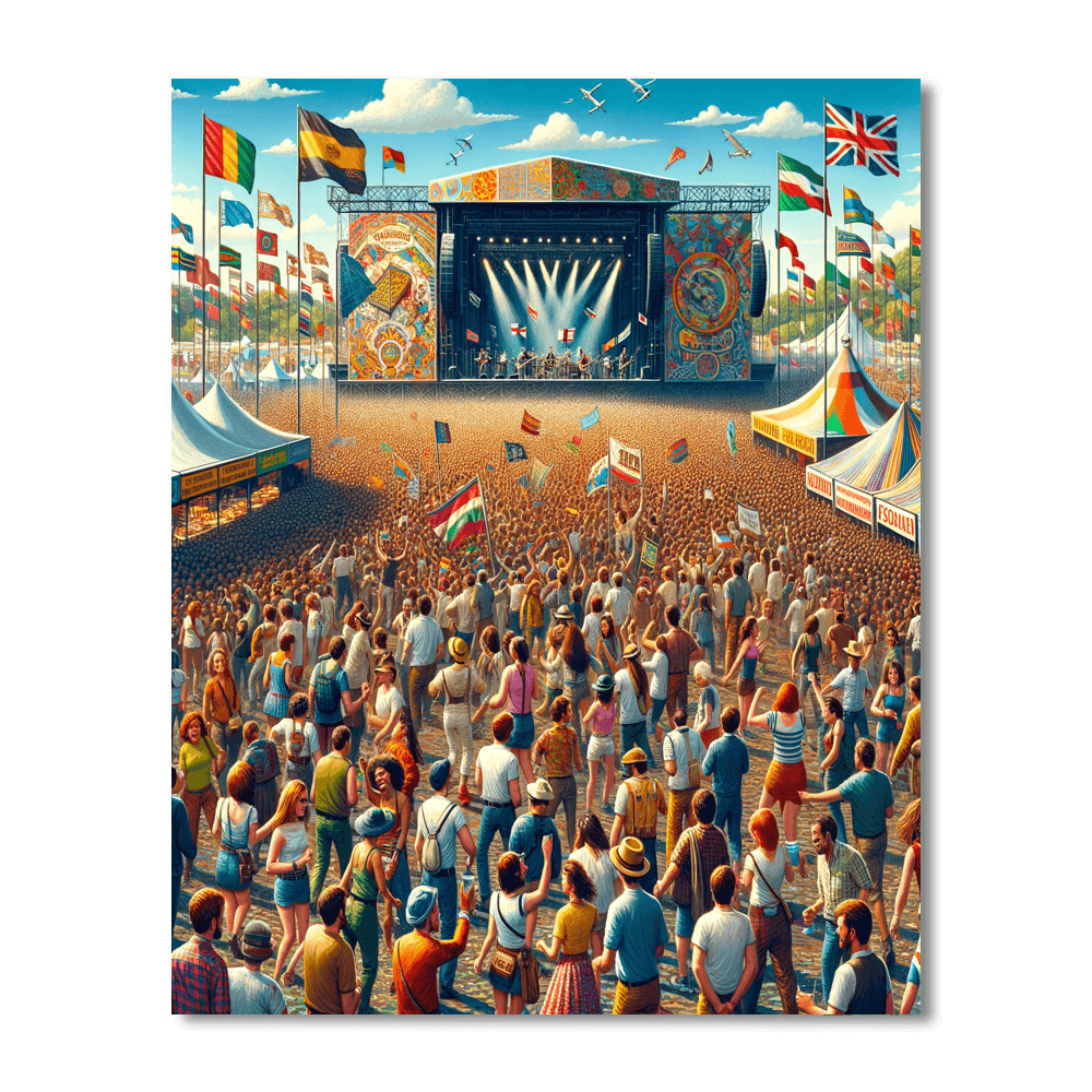 Woodstock Festival - Poland Number Painting