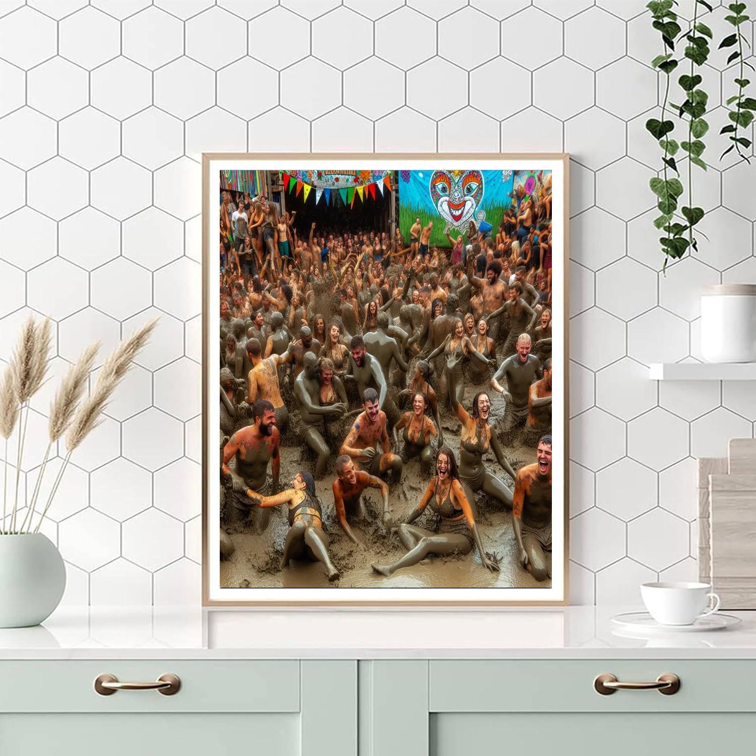 The Boryeong Mud Festival - Boryeong, South Korea Numbered Painting Kits