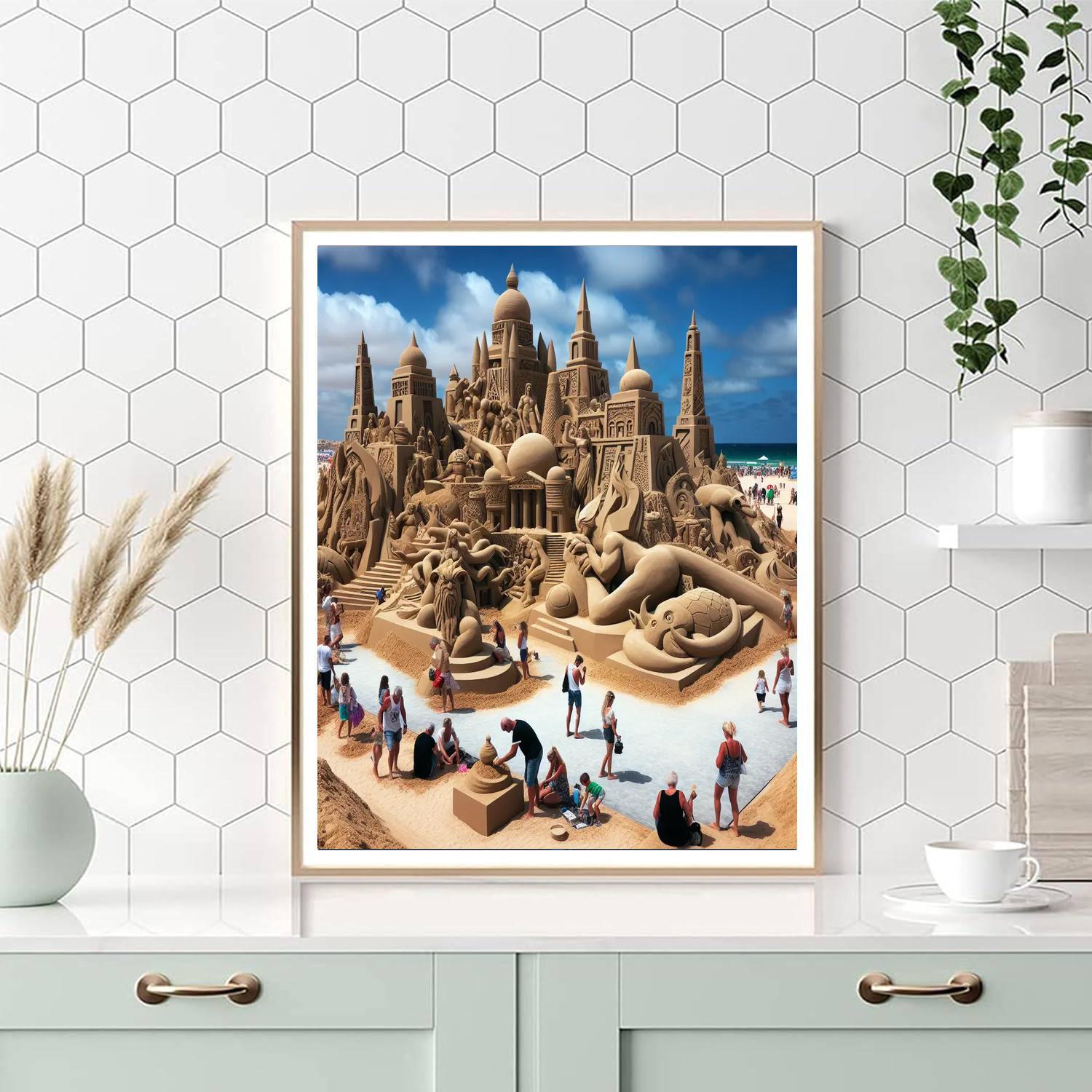 Algarve International Sand Sculpture Festival - Portugal Paint By Number