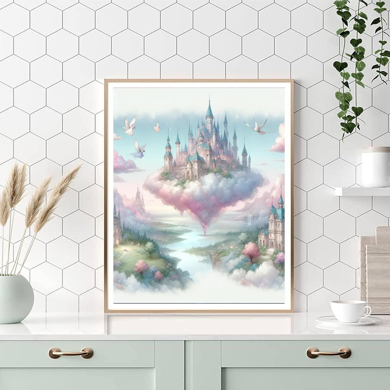 Fantasy Cloud Palace Paint By Number