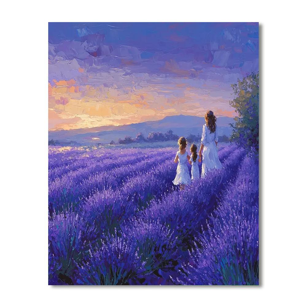 Memories In Lavender Paint By Numbers