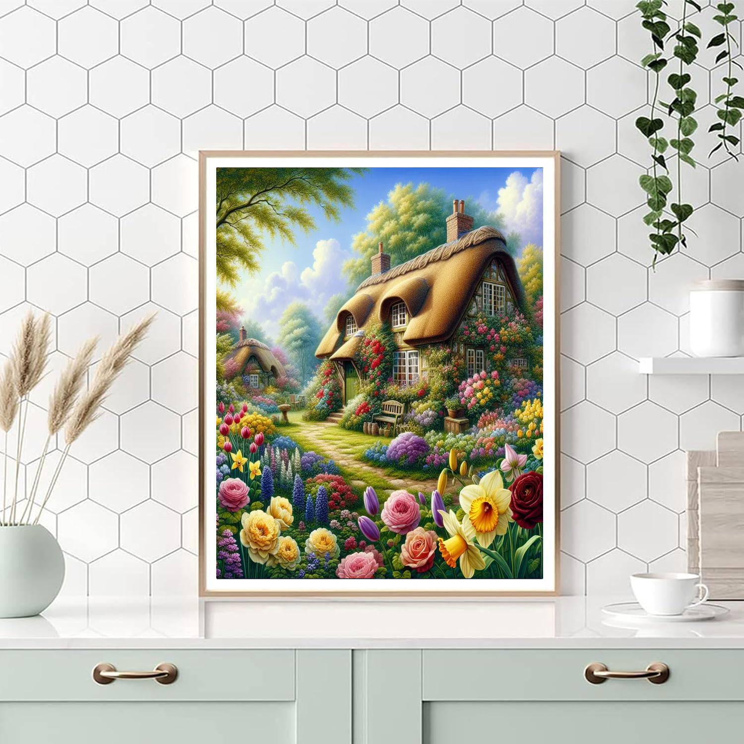 Idyllic Cottage Hideaway Numbered Painting Kits